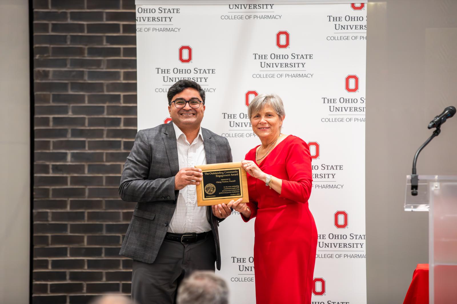 Chirag Thakkar accepting award