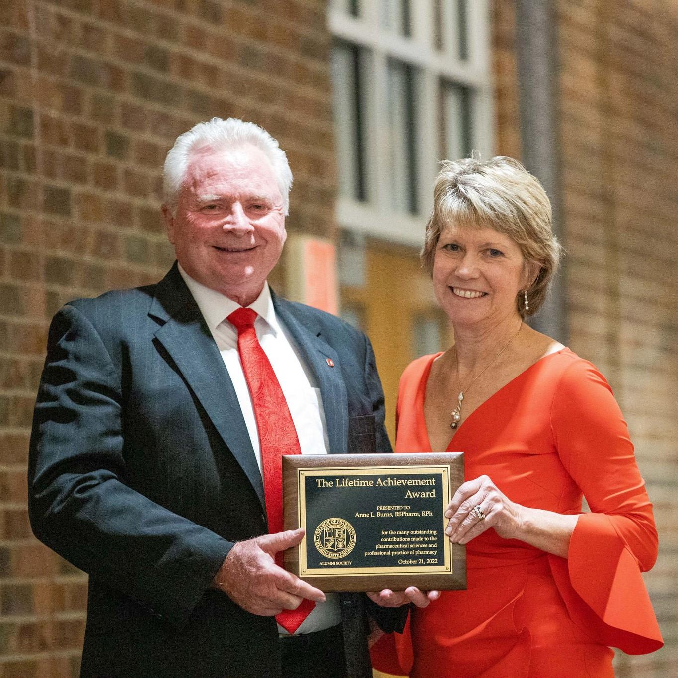 Anne Burns with Dean Mann