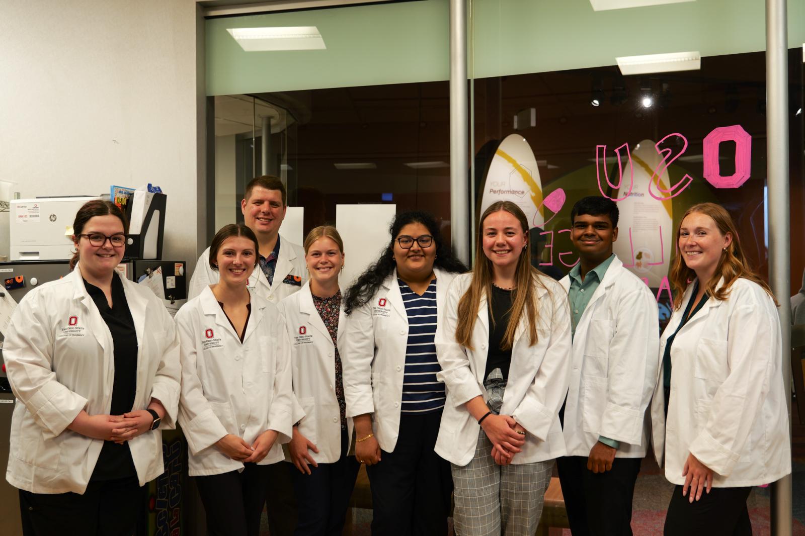 the bsps students posing in the learning lab
