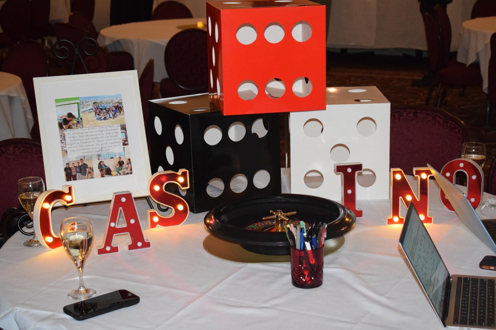 Decorations from the Casino Night