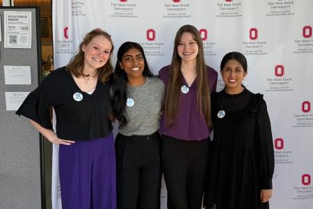 a group of four students