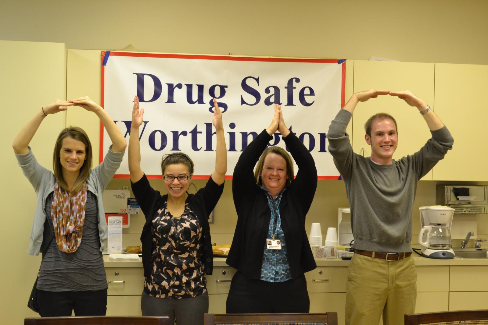 Members of Generation Rx at Drug Safe Worthington event