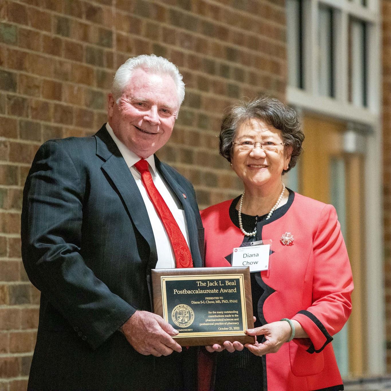 Dr. Diana Chow with Dean Mann