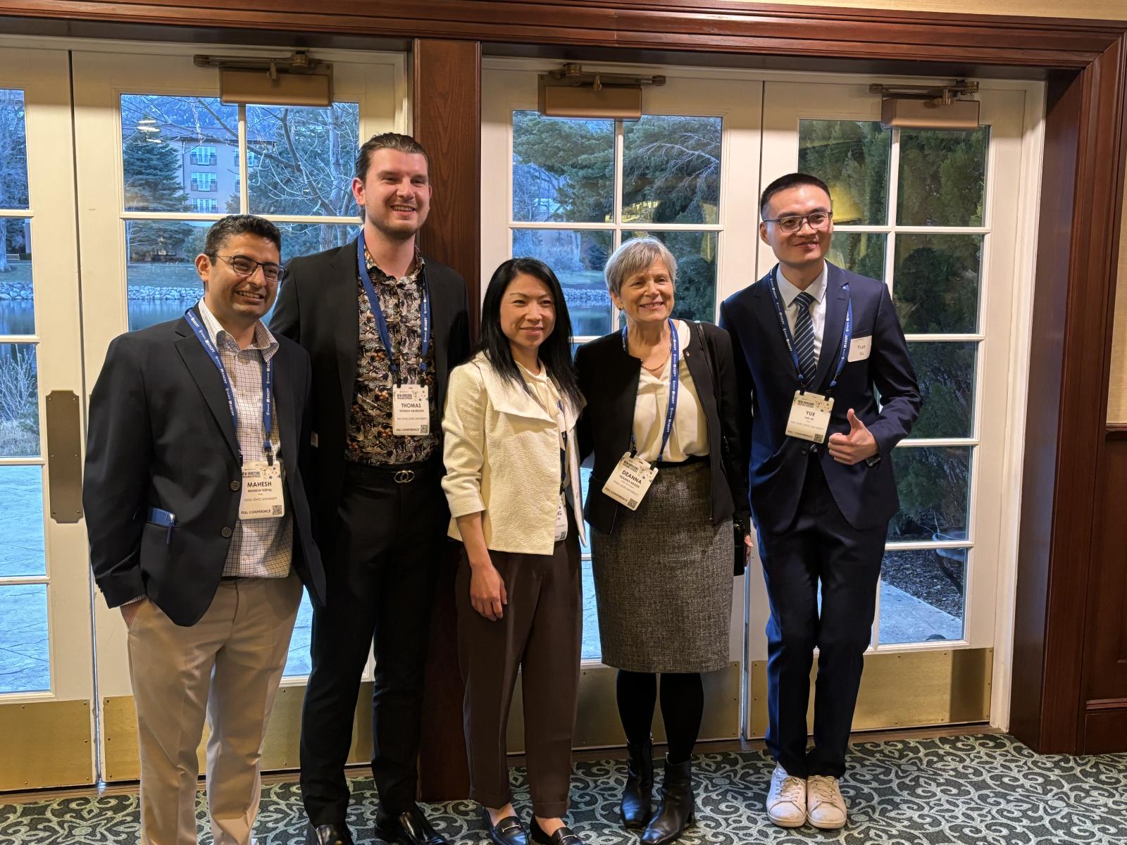 dean kroetz with attendees of the ascpt reception