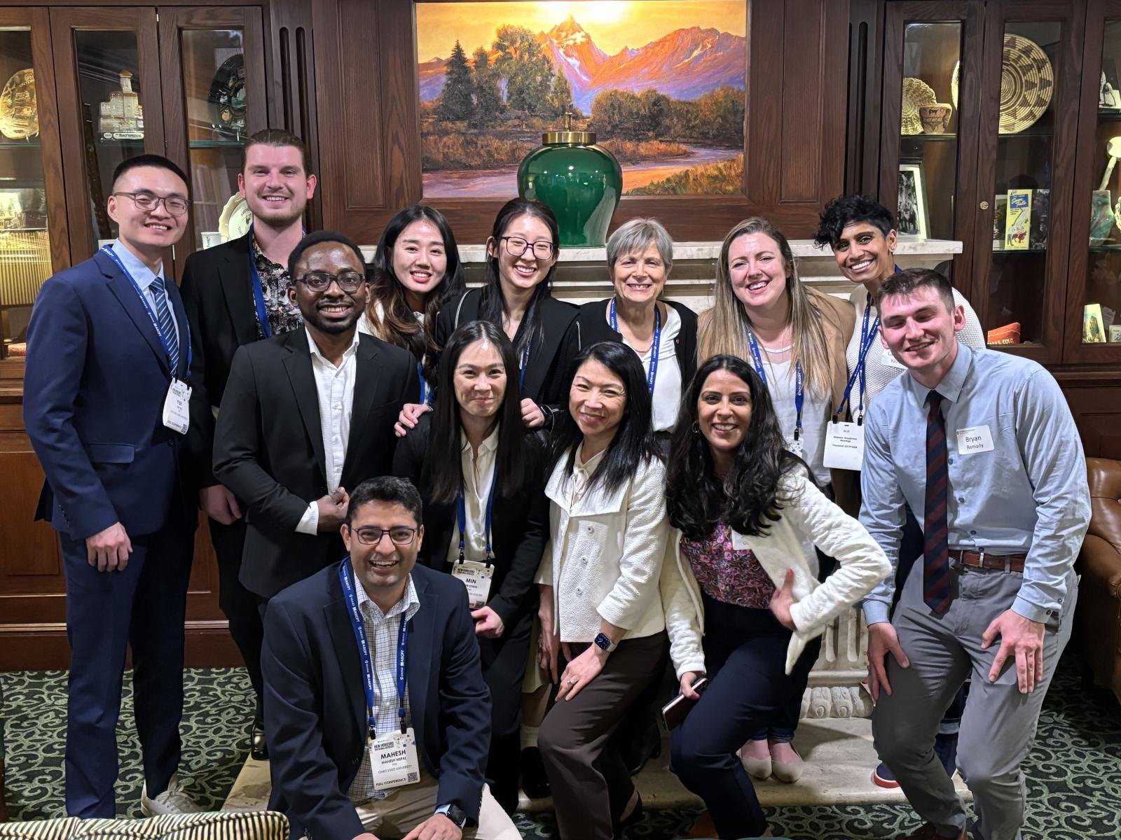 dean kroetz with attendees of the ascpt reception