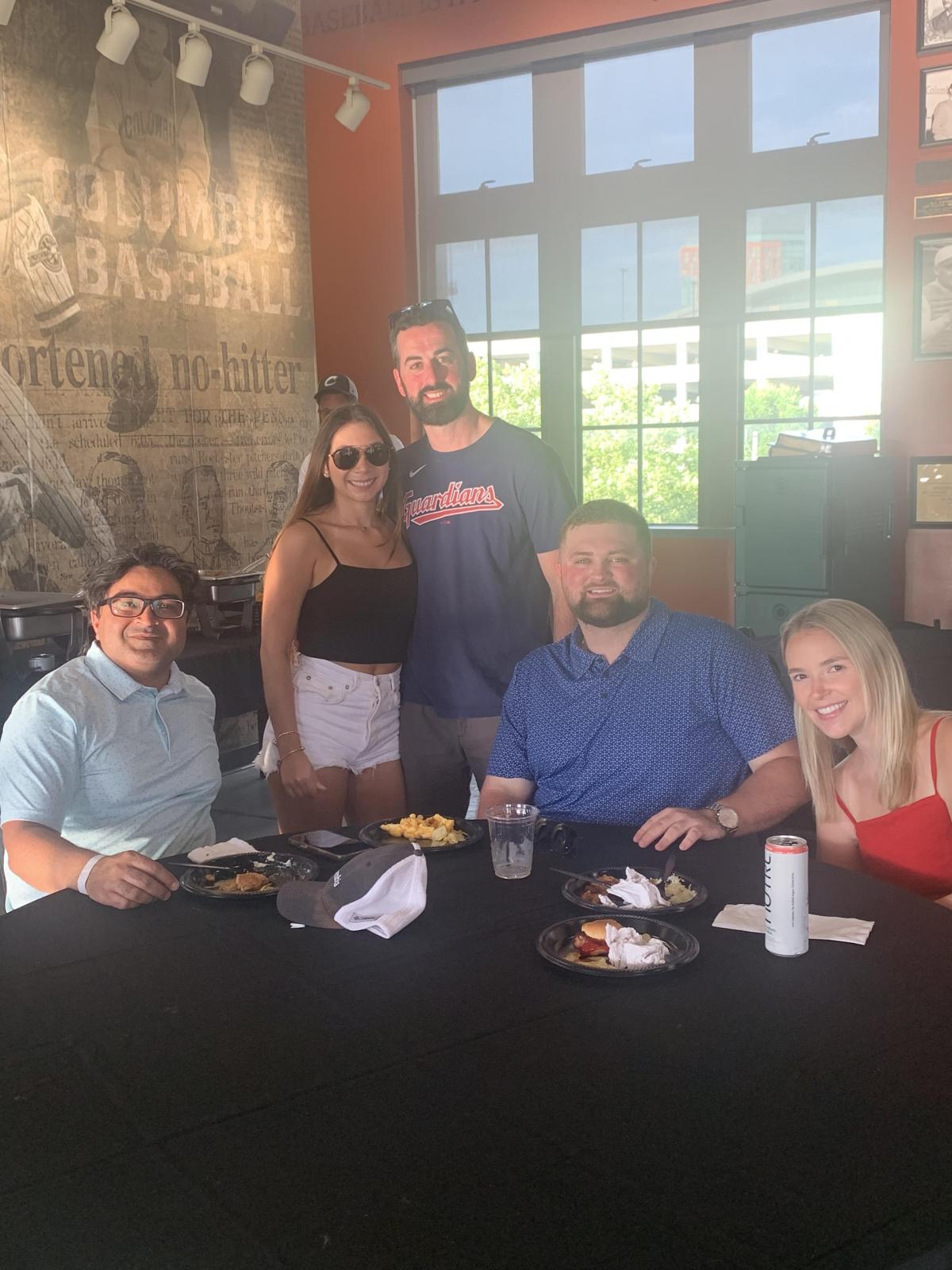 Group of alumni smiling