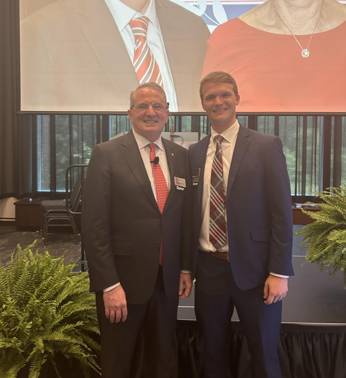 david joseph pictured with board president