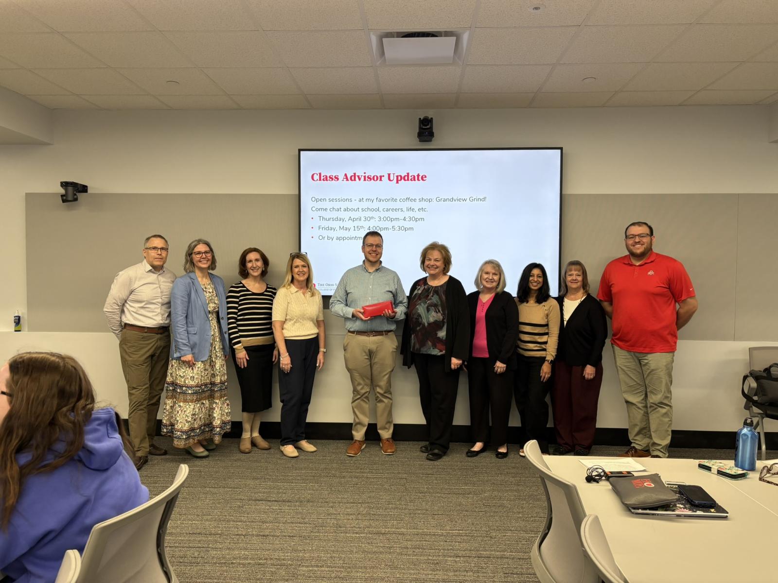 Dr. Matthews and faculty 