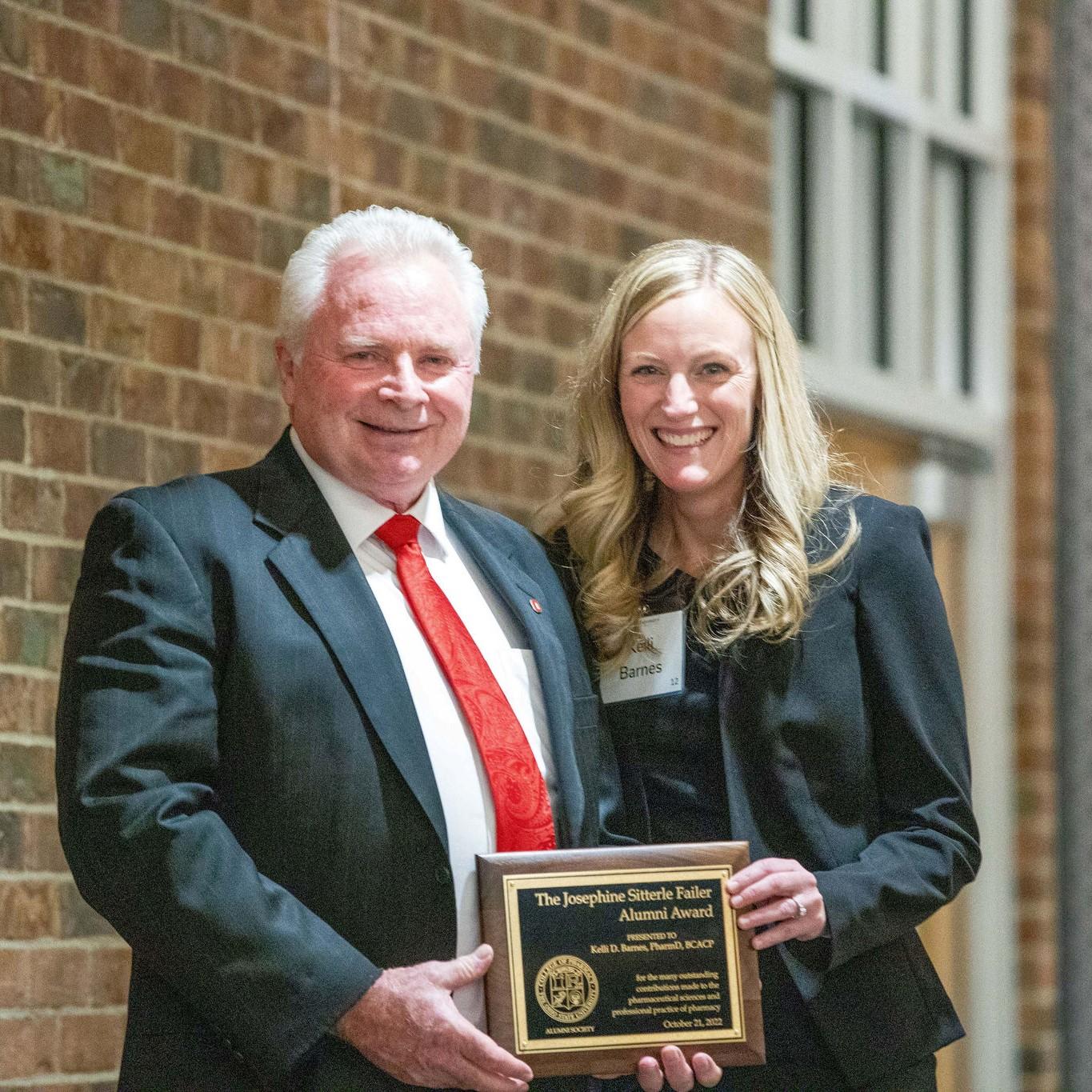 Dr. Kelli Barnes with Dean Mann