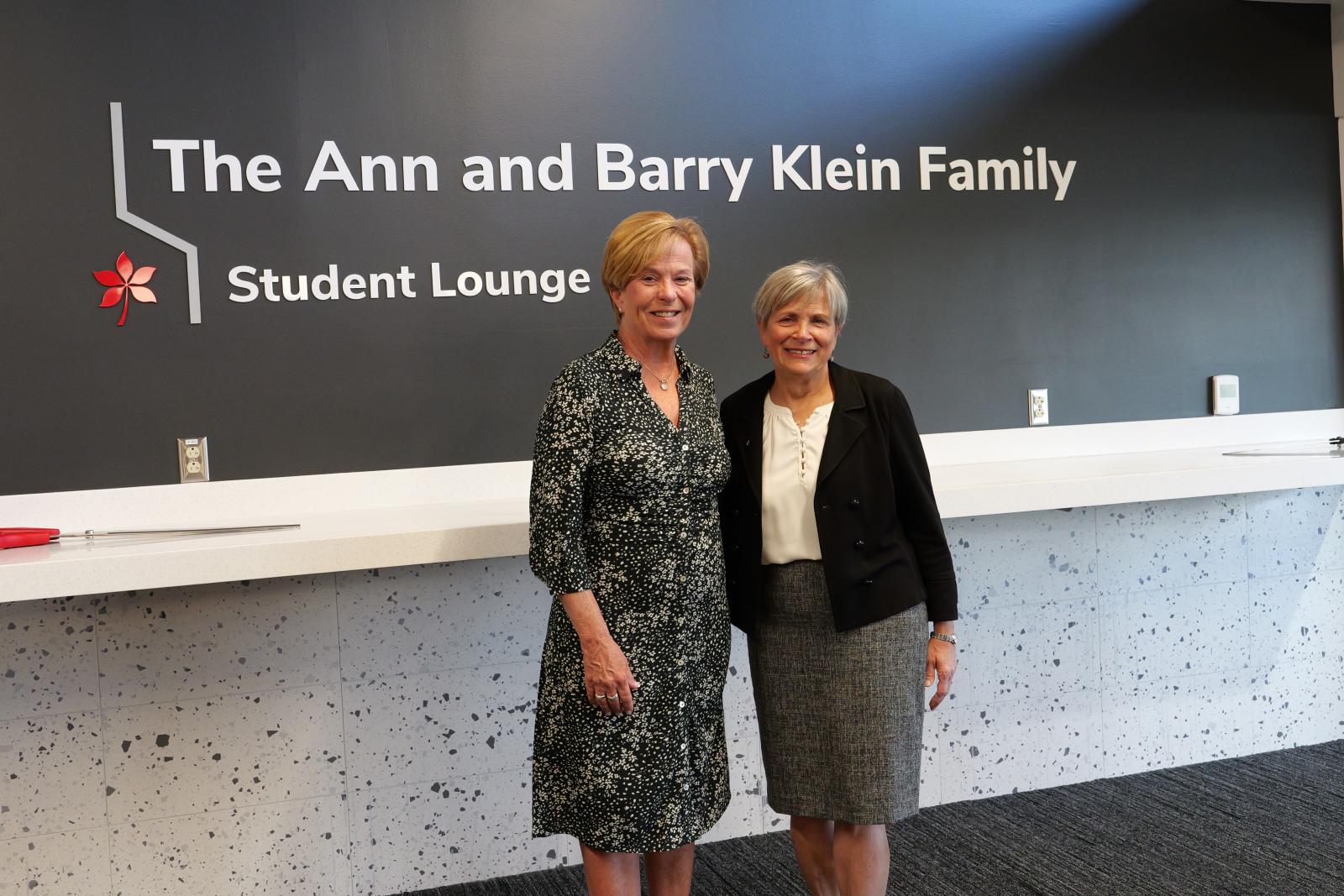 Ann Klein and Dean Kroetz standing next to one another.