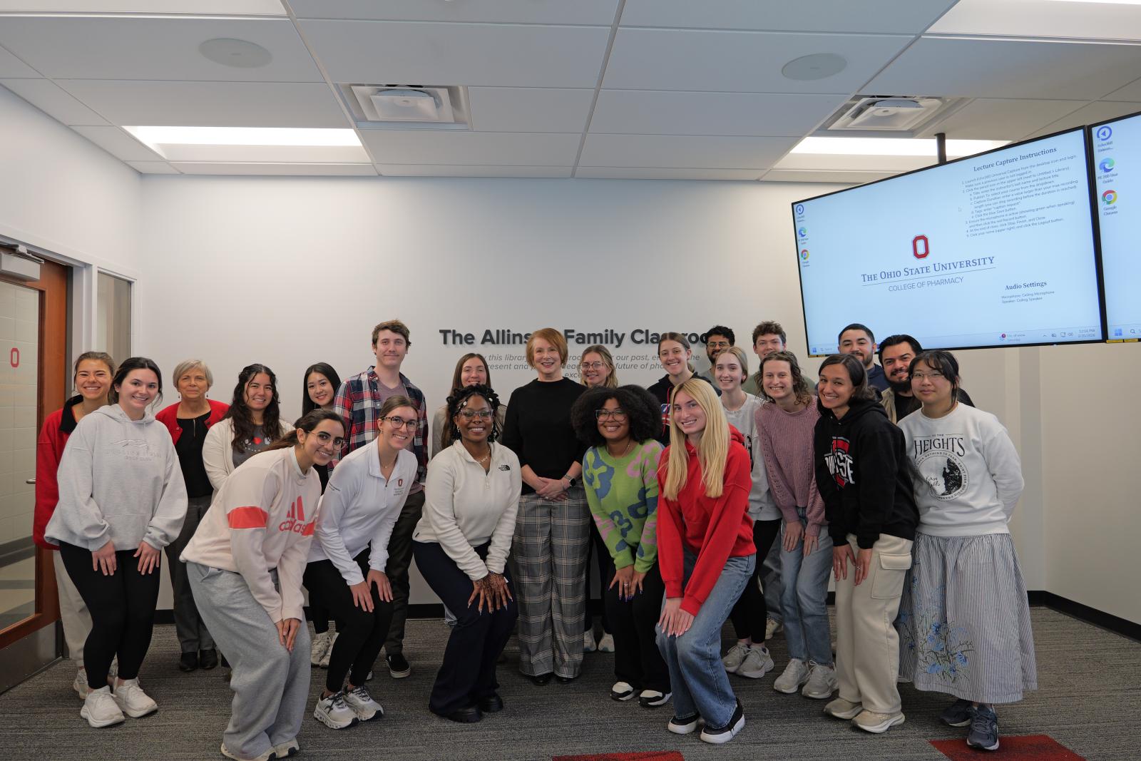 All of the students with Dr. Valley.