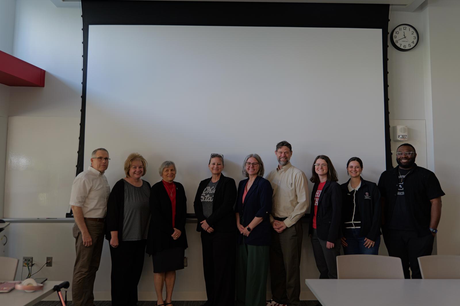 Faculty with Dr. Newman 