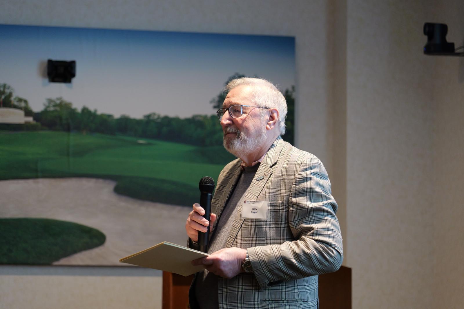 Dr. Jerry Siegel speaking 