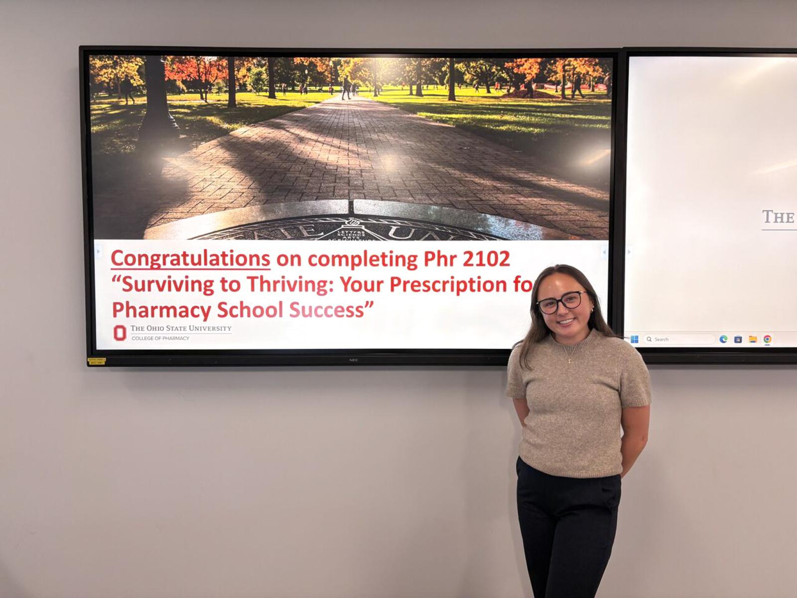 Ashley Swisshelm presenting the course