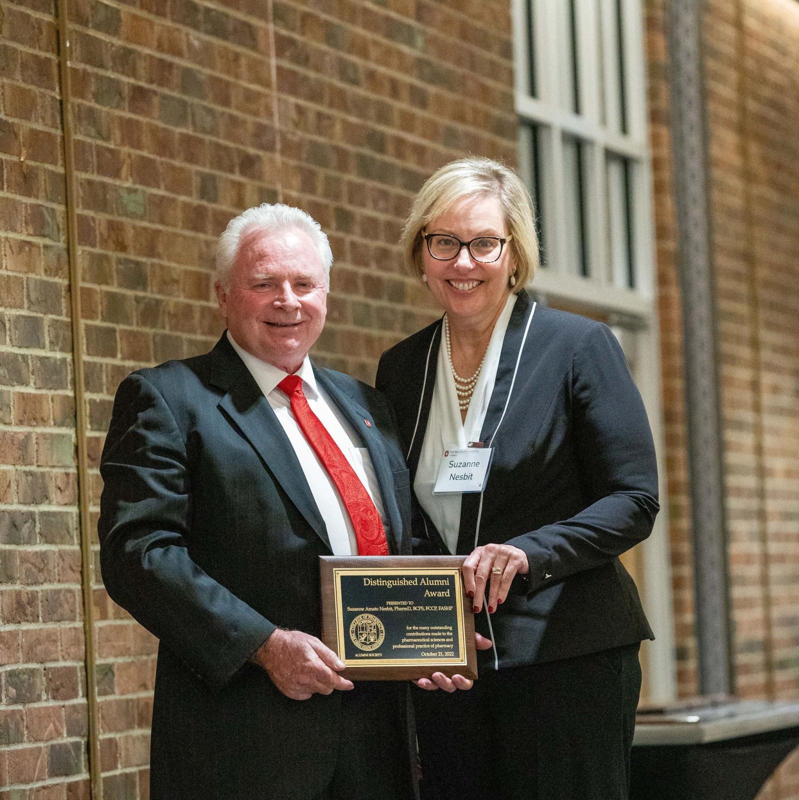 Dr. Susan Nesbit with Dean Mann