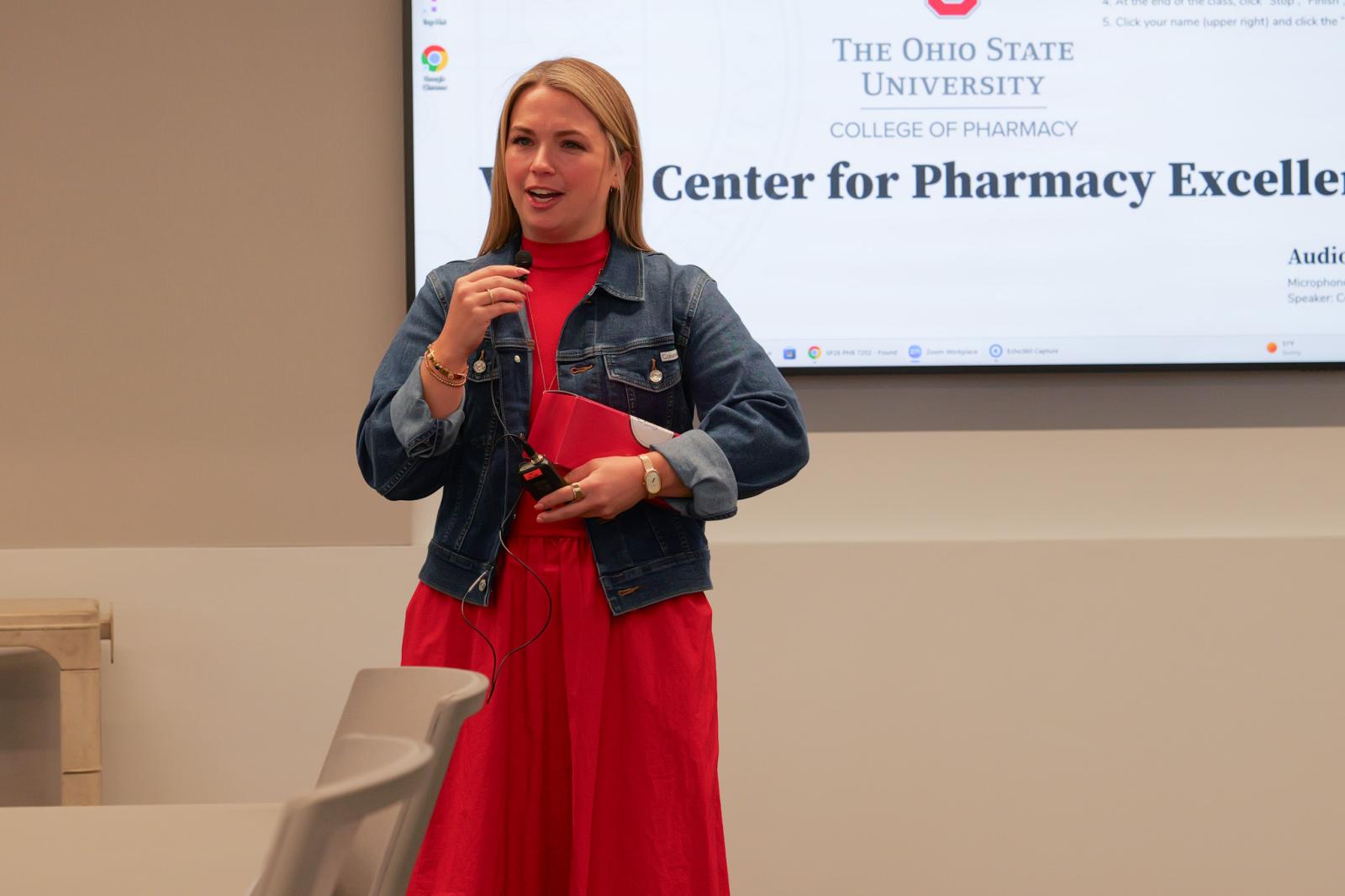 Dr. Williams receiving her award