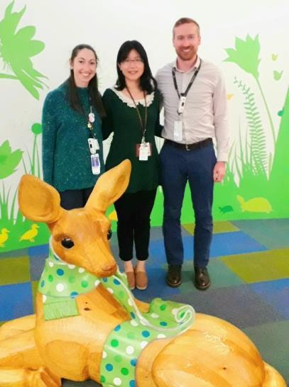 Clinical pharmacist from TMU, Ya-Han Lee, on her Nationwide Children's Hospital rotation