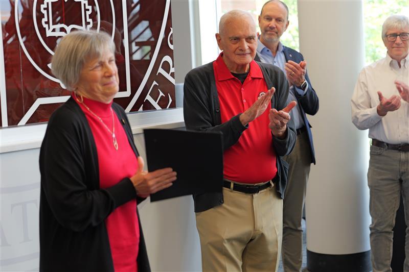 Ric and Dean Kroetz clapping