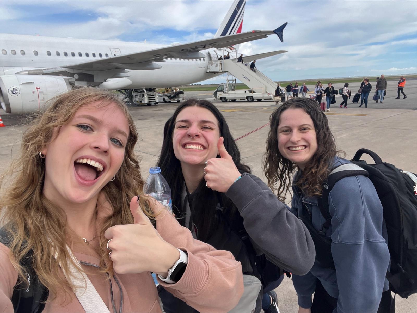 Students landing in France