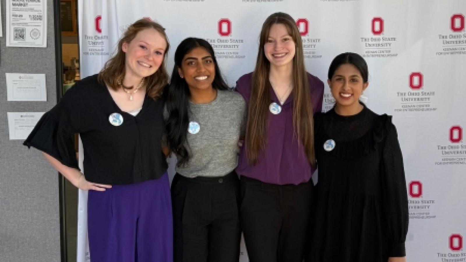 a group of four students