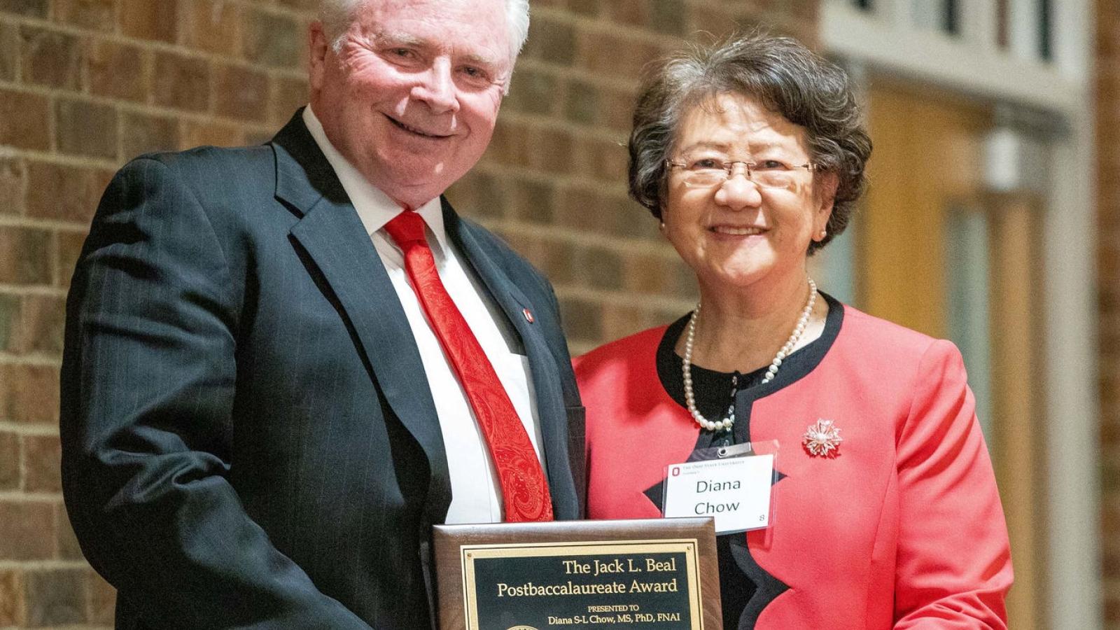 Dr. Diana Chow with Dean Mann