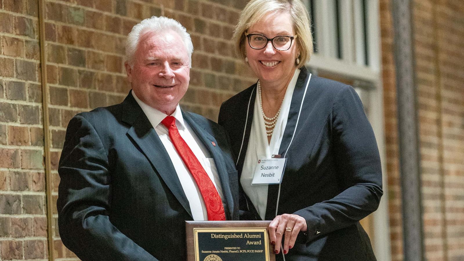 Dr. Susan Nesbit with Dean Mann