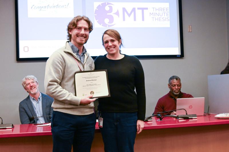 Mitchell with his co-mentor Dr. Kerry Rogers