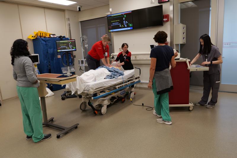 students in hospital setting
