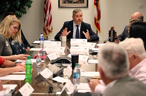 Attorney general Yost at a SCOPE meeting