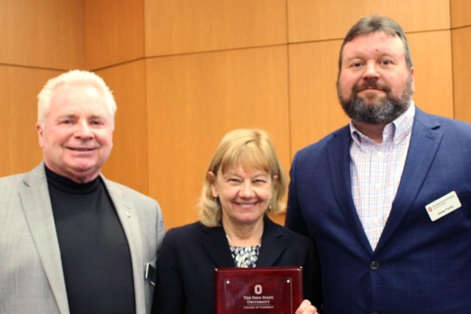 The dean with Dr. Marilyn Morris and Dr. Jim Fuchs