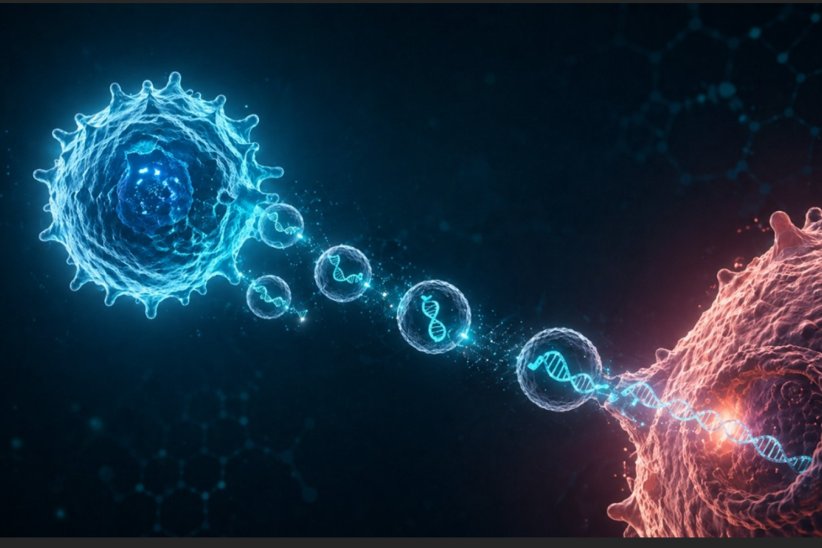 Illustration of cell interaction for immunotherapy